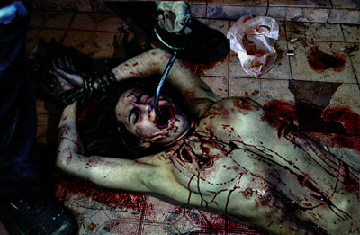 She wasn't his first victim. This wasn't the first time he vented his rage on a tortured body. His hook was a great tool and he made sure to put it to good use.