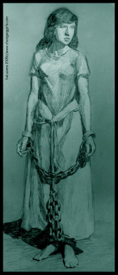 Jeanne is led away in chains