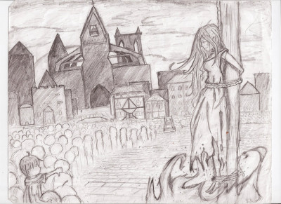 Witch burning by Penguinpesto