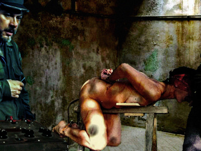 &quot;Granny appreciation days,&quot; that is what the men at Sección 5 sarcastically called those days in which the had to interrogate mature women.<br /><br />Strapped to a torture horse, Domitila Tenta had endured hours of electro torture, made worse by the fact that her tormentors told her the screams coming from an adjacent cubicle belonged to her grandson.<br /><br />Suddenly there was a lull, the electricity stopped coursing through her body and she moaned and gasped for air. This was no respite however. No sooner had she regained her breath than the man she only knew as &quot;El Lobo&quot; jammed his hard member into her mouth.<br /><br />Chief Officer Arnaldo Higgins always enjoyed this part of the proceedings, he thought it boosted his men's morale.<br /><br />&quot;Juice the cunt again after Osorio finishes dumping his load,&quot; Higgins told the man behind the electro console.