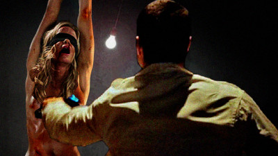 Kept blindfolded to increase her anguish and terror. . .