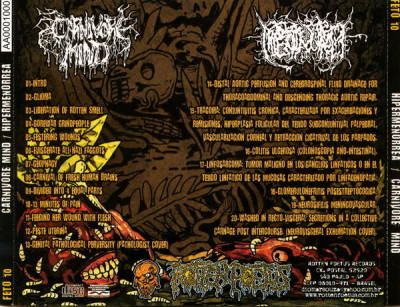 Carnivore Mind 'Hipermenorrea' (2021) Rotten Foetus Records - FETO 10 Brazil - back.jpg