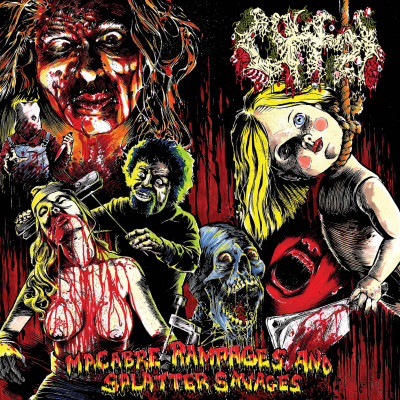Offal 'Macabre Rampages and Splatter Savages' (2013) Black Hole Productions - PHP018, cover art by Putrid [M].jpg