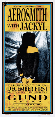 Aerosmith - Cleveland Silkscreen 1994 Concert Handbill by Mark Arminski-f.jpg