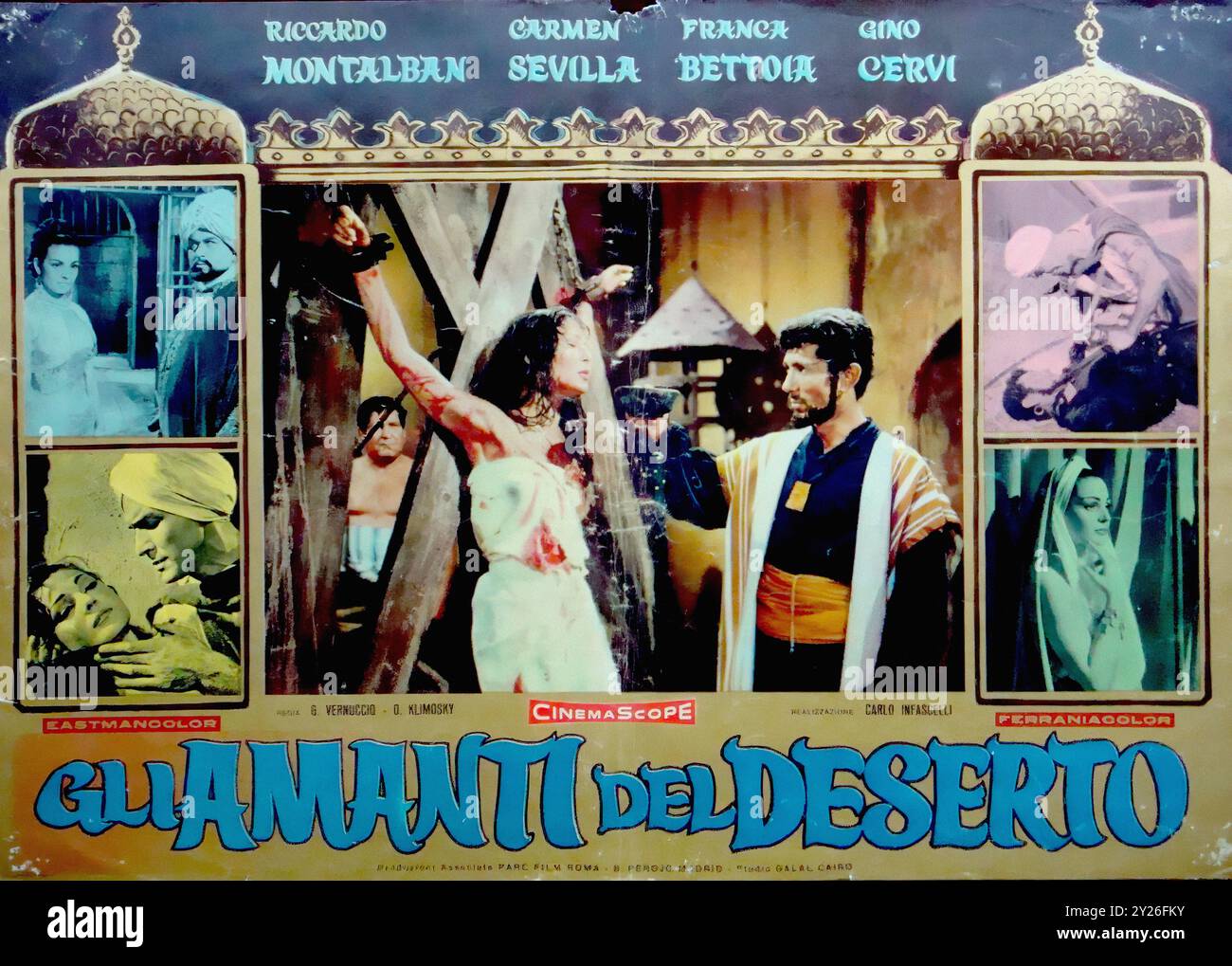 desert-warrior-1957-vintage-italian-lobby-card-2Y26FKY