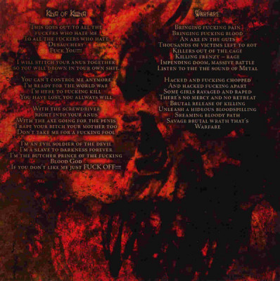 Debauchery 'Continue To Kill' (2008) CD CD-Maximum - CDM 0408-2876 Russia (German band) lyrics-d.jpg