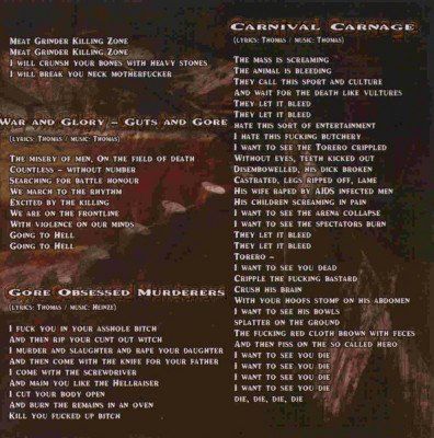 Debauchery 'Torture Pit' (2006) CD Mazzar Records - MYST CD 011 Russia (German Death Metal band) lyrics-c.jpg