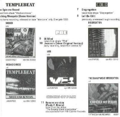 Various artists 'Sweet Sub-Mission Vol. 1' (1996) Fifth Colvmn Records 9868-63240-2 interior c.jpg