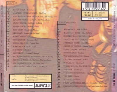 Various artists 'The Whip' (1993) Jungle Records FREUD CD 043, Jungle Records 852 393 UK & France-b.jpg