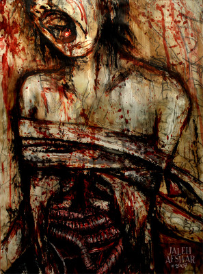 Wake Of Suffering & Abuso Verbal & Urophagia 'Disembowelment Of Humanity' (2008) Vice-Core Records USA original art 'Intestines'_by_jaleh.jpg