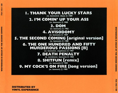 Whitehouse 'Cream Of The Second Coming' (1990) back.jpg