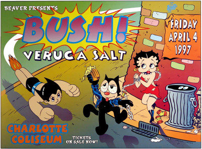 Bush Concert Poster 1997 Veruca Salt Charlotte designed by David Dean.jpg
