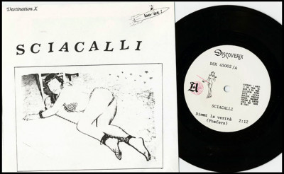 Dimmi La Verita by Sciacalli 7in 1992 Discoverix DSX 45002 Italy - Bettie Page cover [M].JPG